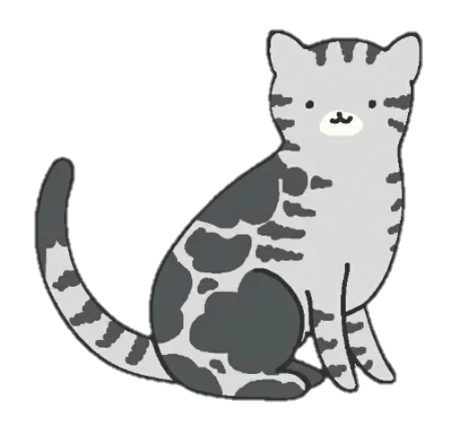 🤩 Стикер «Без кота-жизнь не та» для Telegram