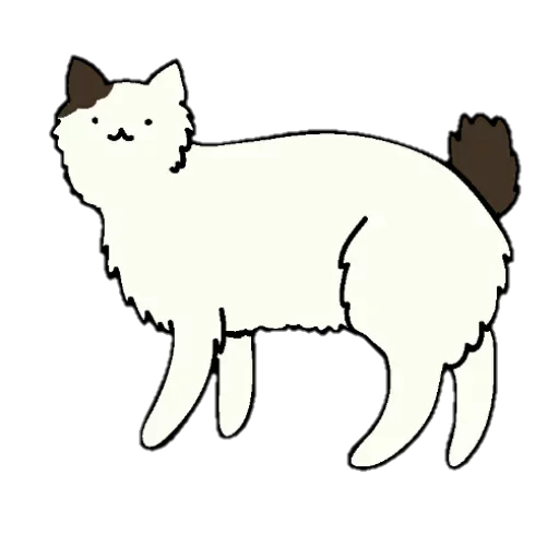 🥺 Стикер «Без кота-жизнь не та» для Telegram