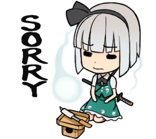 😣 Стикер «Touhou» для Telegram