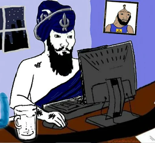 🧔‍♀ Стикер «Bhandara» для Telegram