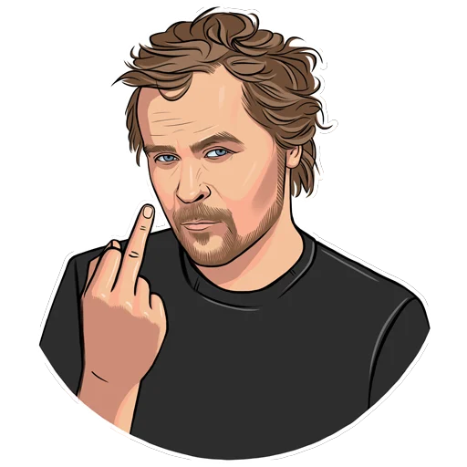 🖕 Стикер «Би-2 / band» для Telegram