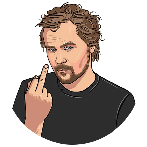 🖕 Стикер «Би-2 / band» для Telegram
