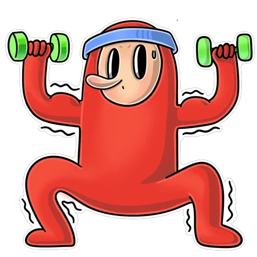 🏋️ Стикер «Биба и Боба» для Telegram