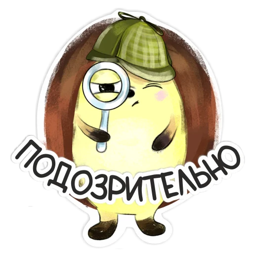 🧐 Стикер «Библио Еж» для Telegram