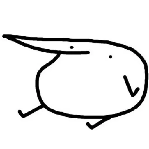 ☁️ Стикер «˳ׄ ﹗flork» для Telegram