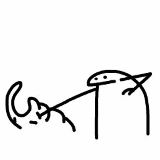 ☁️ Стикер «˳ׄ ﹗flork» для Telegram