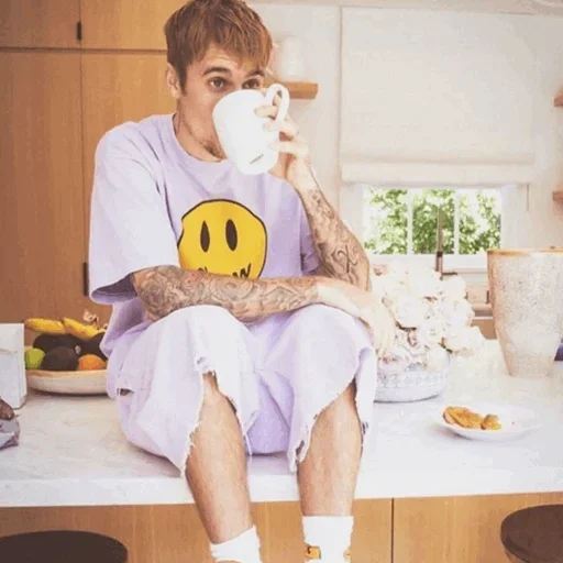 🤗 Стикер «Bieber mood» для Telegram