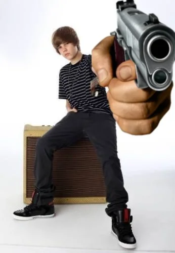 🔫 Стикер «bieber slayed» для Telegram