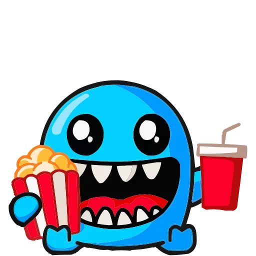 🍿 Эмодзи «Большеротик» для Telegram