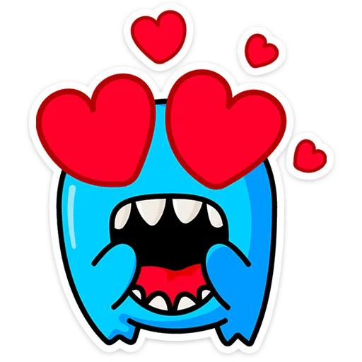👻 Стикер «Большеротик» для Telegram