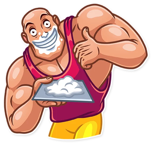 👍 Стикер «Bodybuilder» для Telegram