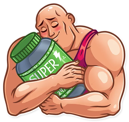 🥴 Стикер «Bodybuilder» для Telegram