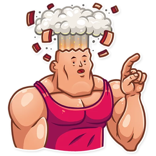 🤯 Стикер «Bodybuilder» для Telegram