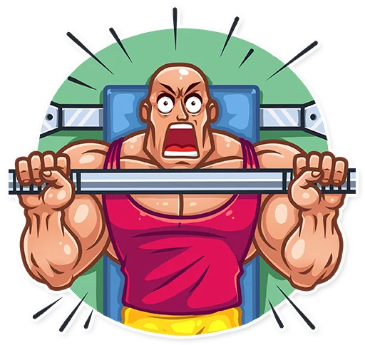 😡 Стикер «Bodybuilder» для Telegram