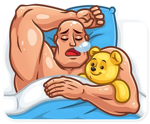 😪 Стикер «Bodybuilder» для Telegram