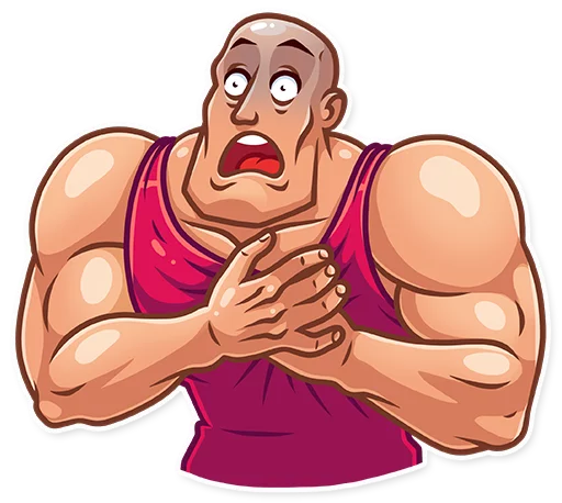 😨 Стикер «Bodybuilder» для Telegram
