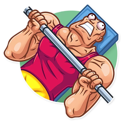 😡 Стикер «Bodybuilder» для Telegram