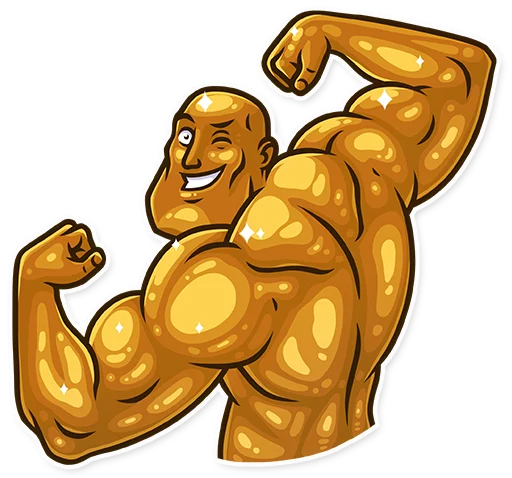 🥳 Стикер «Bodybuilder» для Telegram