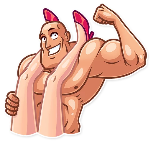 💪 Стикер «Bodybuilder» для Telegram