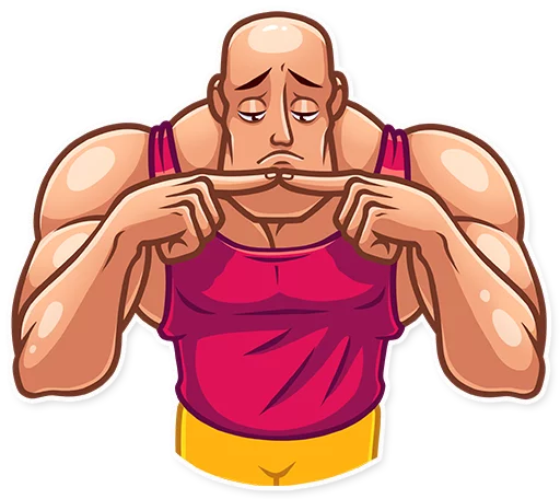 😔 Стикер «Bodybuilder» для Telegram