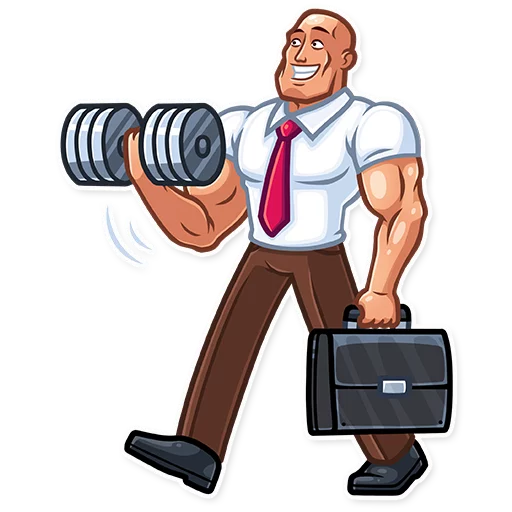 🚶 Стикер «Bodybuilder» для Telegram