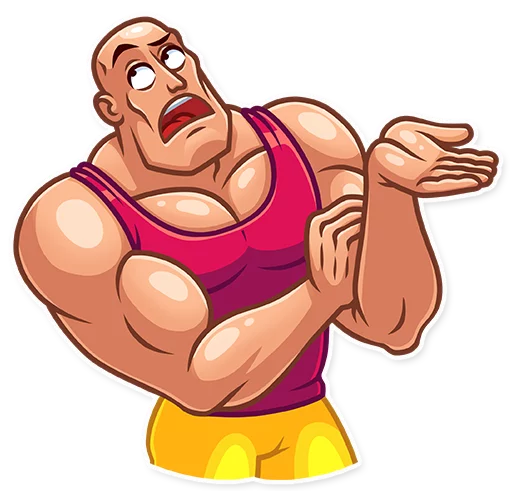 🙄 Стикер «Bodybuilder» для Telegram