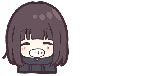 😁 Стикер «Menhera-chan. Emoji» для Telegram