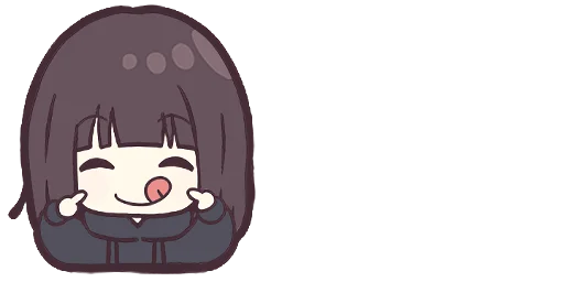 😋 Стикер «Menhera-chan. Emoji» для Telegram