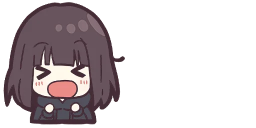 🤣 Стикер «Menhera-chan. Emoji» для Telegram