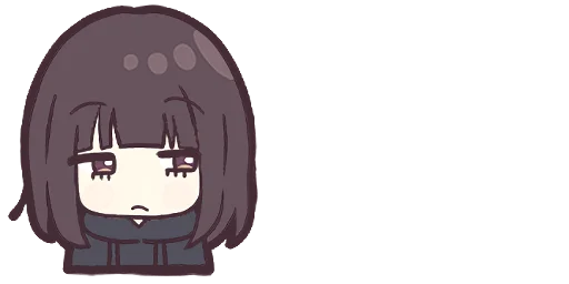 😒 Стикер «Menhera-chan. Emoji» для Telegram