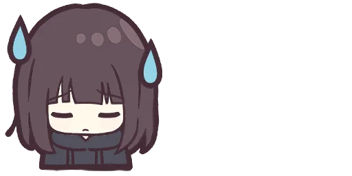 😰 Стикер «Menhera-chan. Emoji» для Telegram
