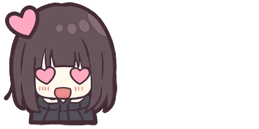 😍 Стикер «Menhera-chan. Emoji» для Telegram