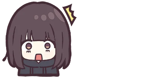 😳 Стикер «Menhera-chan. Emoji» для Telegram