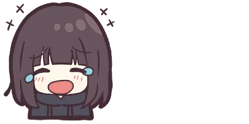 😂 Стикер «Menhera-chan. Emoji» для Telegram