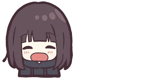 😄 Стикер «Menhera-chan. Emoji» для Telegram