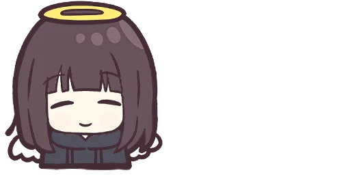 😇 Стикер «Menhera-chan. Emoji» для Telegram