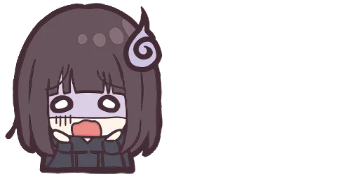 😱 Стикер «Menhera-chan. Emoji» для Telegram