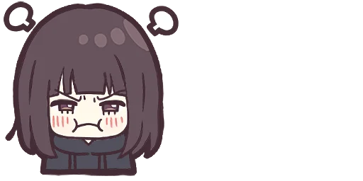😡 Стикер «Menhera-chan. Emoji» для Telegram