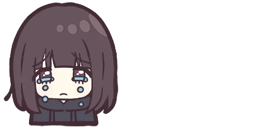 😢 Стикер «Menhera-chan. Emoji» для Telegram