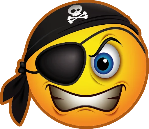 🏴‍☠️ Стикер «Bigeyes FACEs» для Telegram