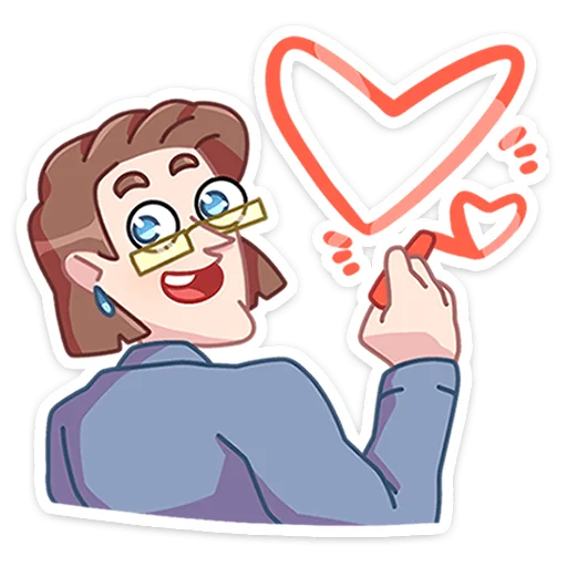 ❤️ Стикер «Большая перемена» для Telegram