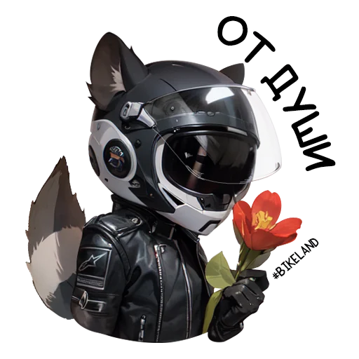 🌹 Стикер «BikeLand» для Telegram