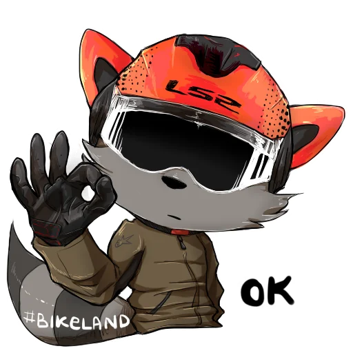 👌 Стикер «BikeLand» для Telegram