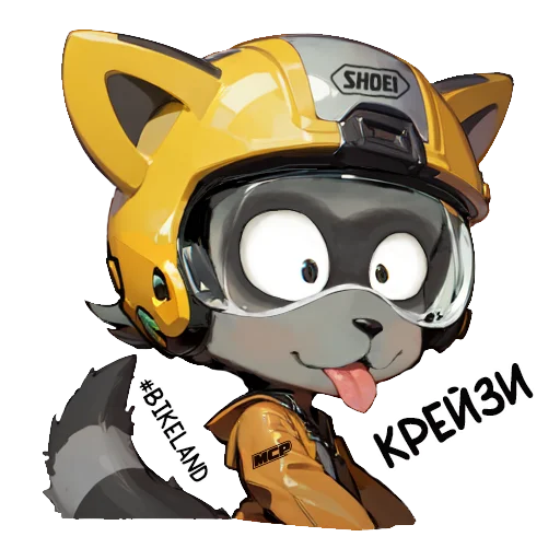 🤪 Стикер «BikeLand» для Telegram
