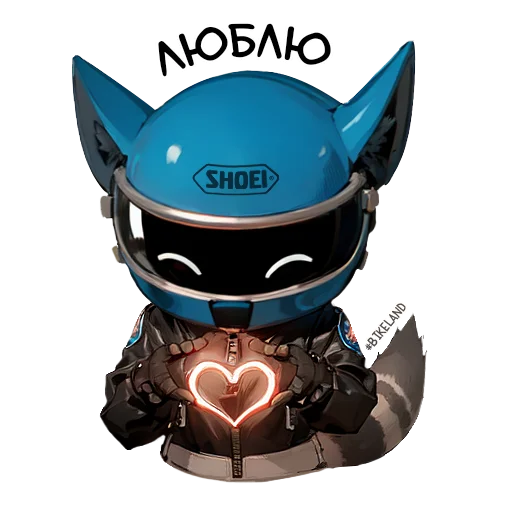 😘 Стикер «BikeLand» для Telegram