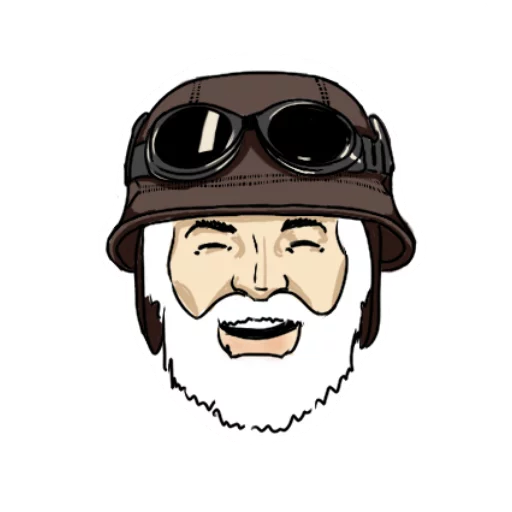Стикерпак Байкер Бородач для Telegram