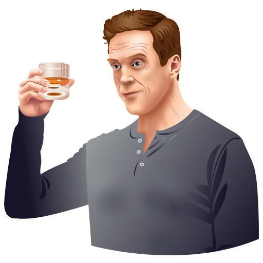 🥃 Стикер «Billions» для Telegram