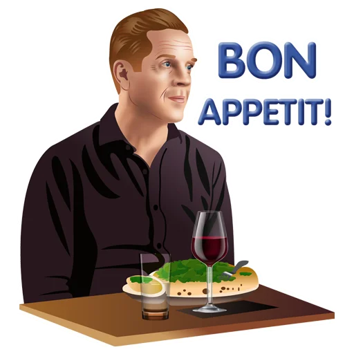 🍽 Стикер «Billions» для Telegram