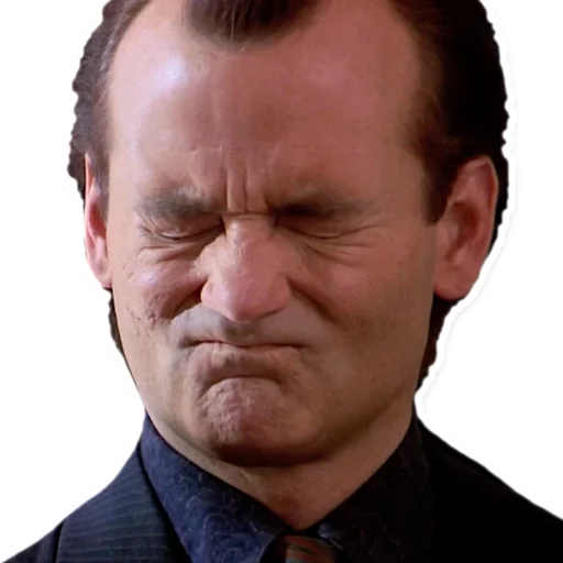 😞 Стикер «Bill Murray Emotionless Emojis» для Telegram