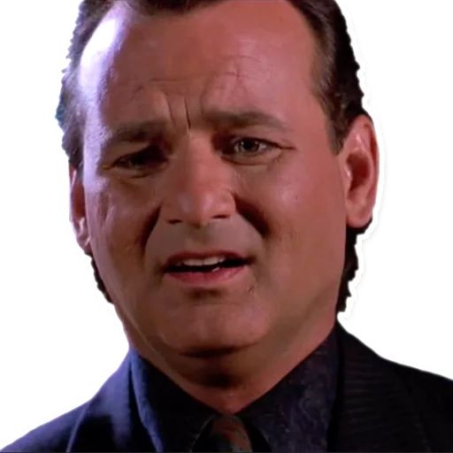 ☹ Стикер «Bill Murray Emotionless Emojis» для Telegram
